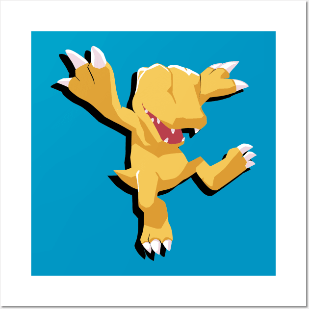 agumon Wall Art by SNOWMOONSTORE